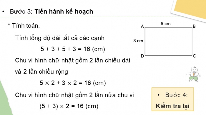 Giáo án điện tử toán 3 chân trời bài: Chu vi hình chữ nhật (2 tiết)