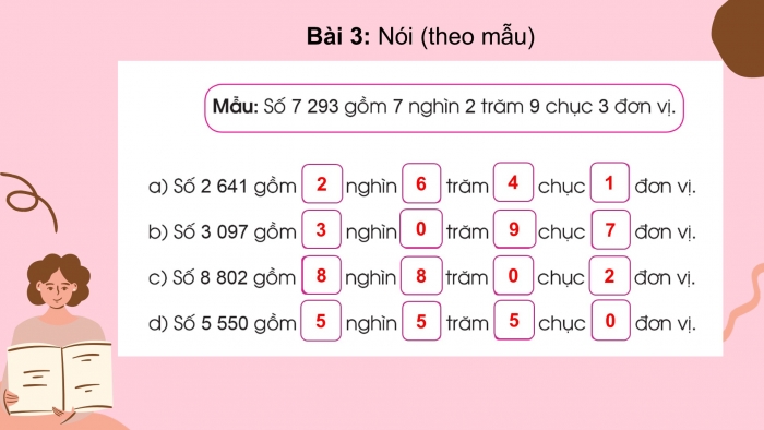 Giáo án điện tử toán 3 cánh diều bài: Các số trong phạm vi 10 000 (tiếp theo)