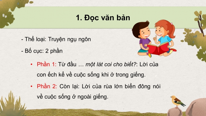 Giáo án điện tử ngữ văn 7 kết nối tiết: Văn bản 2: Ếch ngồi đáy giếng