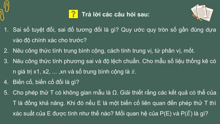 Giáo án điện tử toán 10 cánh diều Bài tập cuối chương VI