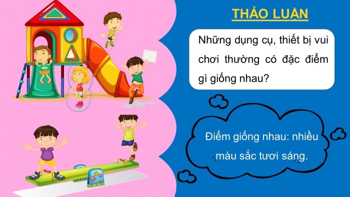 Giáo án điện tử mĩ thuật 3 chân trời bản 1 bài 2: Khu vui chơi của chúng em