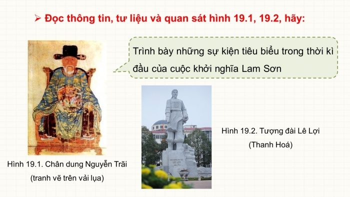 Giáo án điện tử lịch sử 7 cánh diều bài 19: Khởi nghĩa Lam Sơn ( 1418 – 1427)