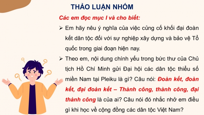 Giáo án điện tử lịch sử 10 chân trời bài 20: Khối đại đoàn kết dân tộc Việt Nam
