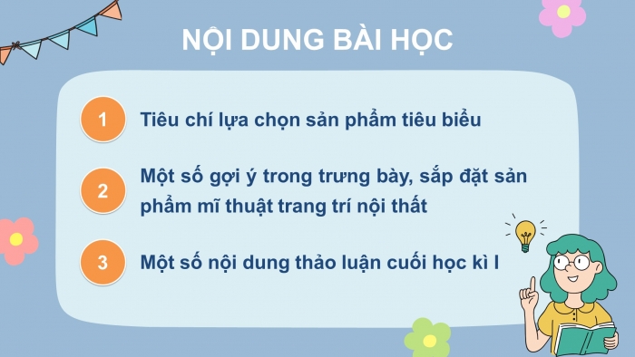 Giáo án PowerPoint bài :  kiểm tra, trưng bày cuối học kỳ I