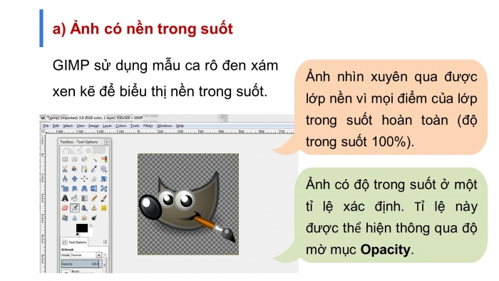 Giáo án điện tử tin học 10 cánh diều bài 3: Tách ảnh và thiết kế đồ họa với kênh alpha 