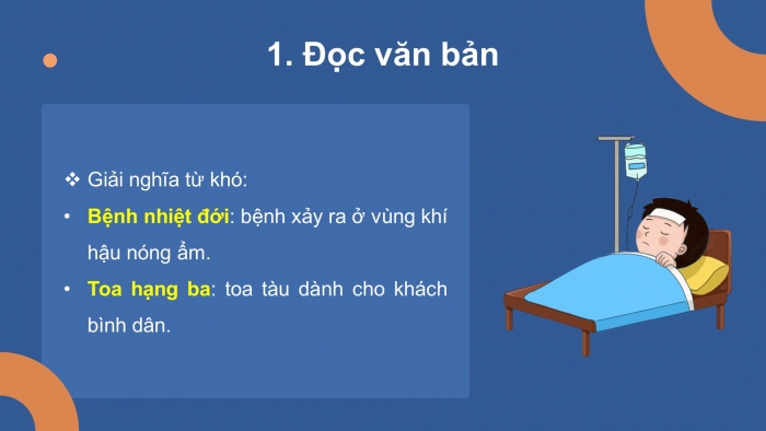 Giáo án điện tử tiếng việt 3 kết nối tri thức bài 29: Bác sĩ Y-Éc-Xanh - Tiết 1. Đọc