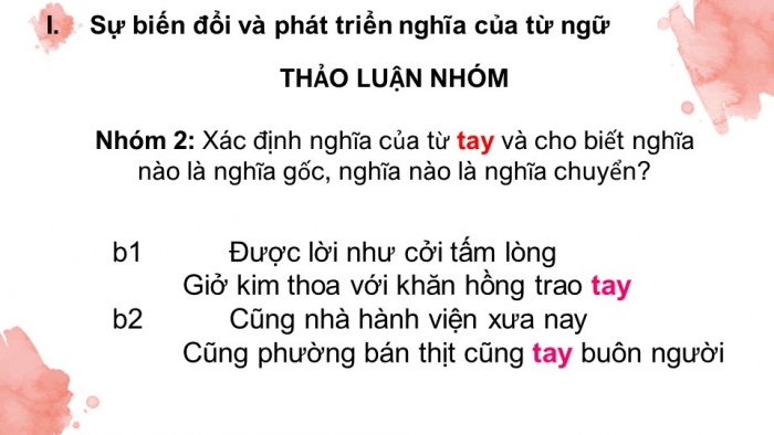 Giáo án điện tử ngữ văn 9 tiết 18: Sự phát triển của từ vựng