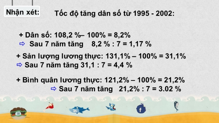 Giáo án điện tử địa lí 9 bài 22: Thực hành - Vẽ và phân tích biểu đồ về mối quan hệ giữa dân số, sản lượng thực và bình quân lương thực theo đầu người