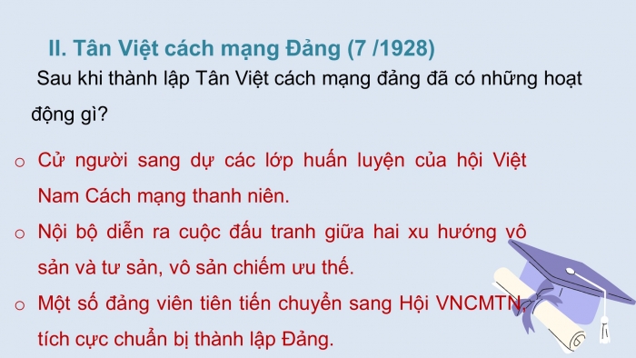 Giáo án điện tử lịch sử 9 bài 17: cách mạng Việt Nam trước khi đảng cộng sản ra đời