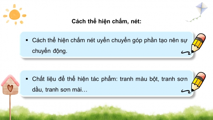 Giáo án điện tử Mĩ thuật 4 chân trời (bản 2) Bài 1: Chấm, nét và sự biến thể của nét