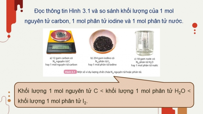 Giáo án điện tử KHTN 8 kết nối Bài 3: Mol và tỉ khối chất khí