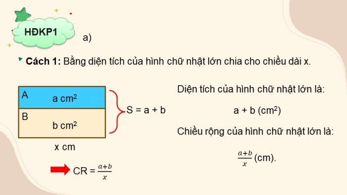 Giáo án điện tử Toán 8 chân trời Chương 1 Bài 6: Cộng, trừ phân thức