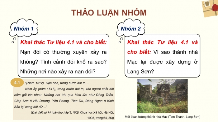 Giáo án điện tử Lịch sử 8 chân trời Bài 4: Xung đột Nam - Bắc triều và Trịnh - Nguyễn