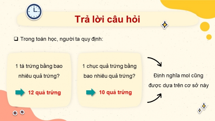 Giáo án điện tử KHTN 8 cánh diều Bài 4: Mol và tỉ khối của chất khí