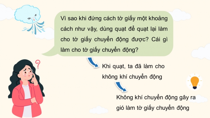 Giáo án điện tử Khoa học 4 cánh diều Bài 5: Sự chuyển động của không khí