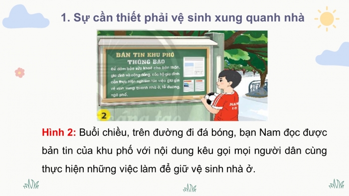 Giáo án điện tử bài 4: Giữ vệ sinh xung quanh nhà