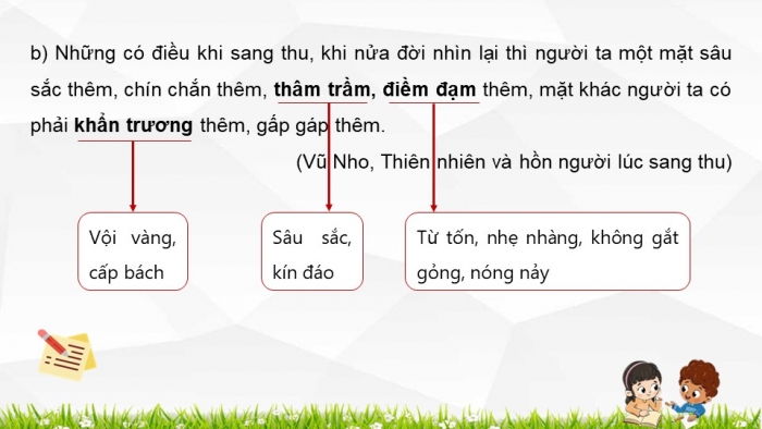 Giáo án điện tử Ngữ văn 8 chân trời Bài 3 TH tiếng Việt: Nghĩa của một số yếu tố Hán Việt thông dụng và nghĩa của những từ có chứa yếu tố Hán Việt đó