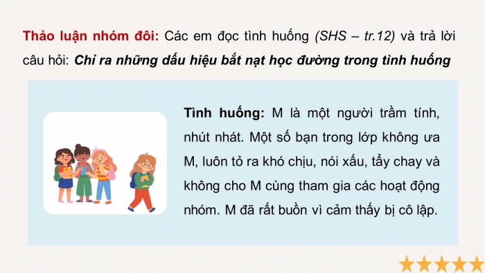 Giáo án điện tử HĐTN 8 cánh diều Chủ đề 1 - HĐGDTCĐ: Phòng, tránh bắt nạt học đường