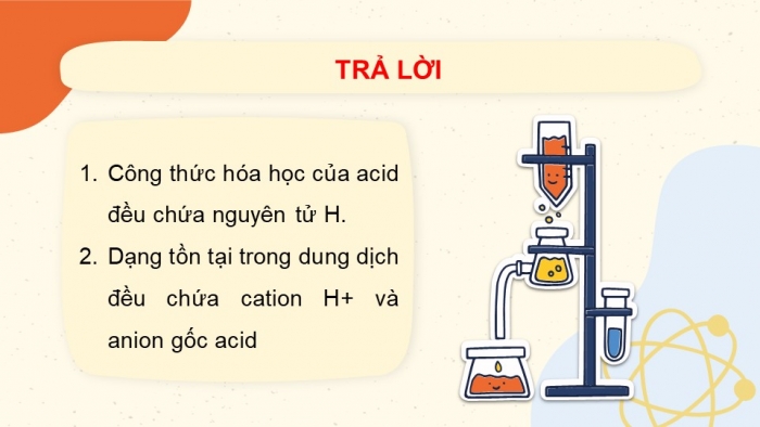 Giáo án điện tử KHTN 8 kết nối Bài 8: Acid