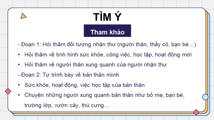 Giáo án điện tử Tiếng Việt 4 cánh diều Bài 9 Viết 3: Luyện tập viết thư thăm hỏi; Nói và nghe 2: Trao đổi: Em đọc sách báo