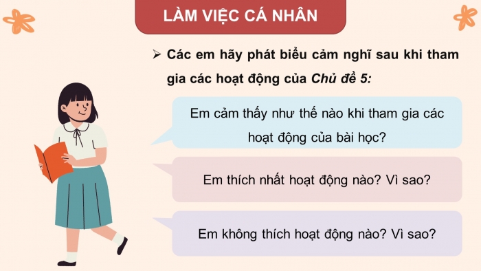 Giáo án điện tử HĐTN 8 cánh diều Chủ đề 5 - HĐGDTCĐ: Đánh giá cuối chủ đề