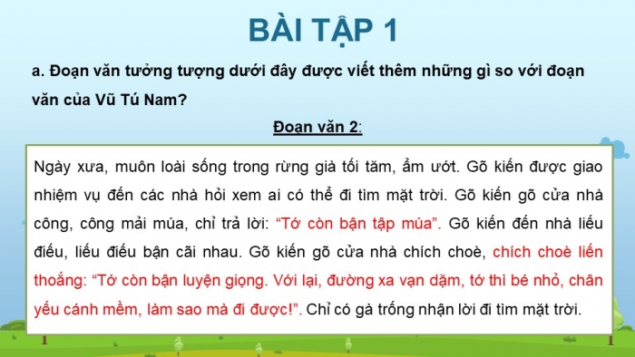 Giáo án điện tử Tiếng Việt 4 kết nối Bài 17 Viết  tìm hiểu cách viết  đoạn văn tưởng tượng