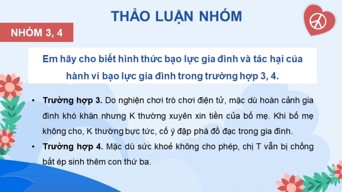 Giáo án điện tử Công dân 8 cánh diều Bài 6: Phòng, chống bạo lực gia đình