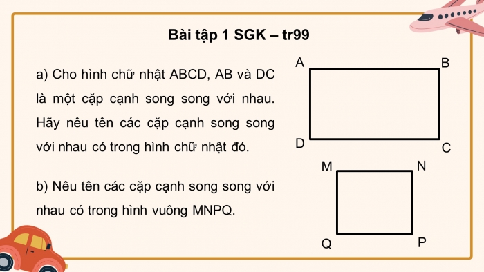 Giáo án điện tử Toán 4 kết nối Bài 29: Hai đường thẳng song song