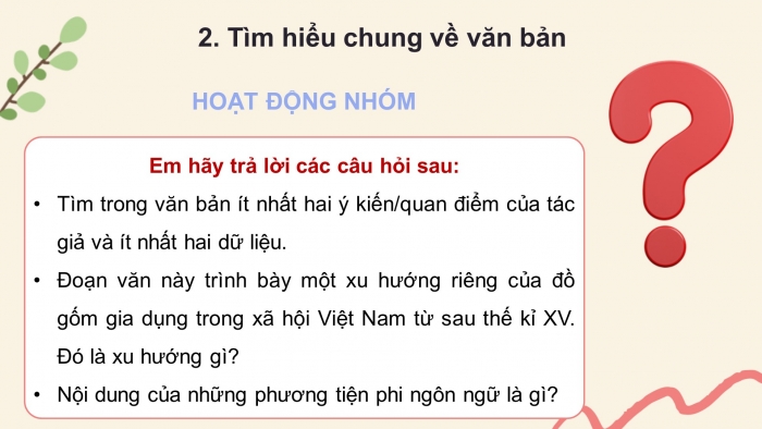 Giáo án điện tử Ngữ văn 11 chân trời Bài 4: Gốm gia dụng của người Việt