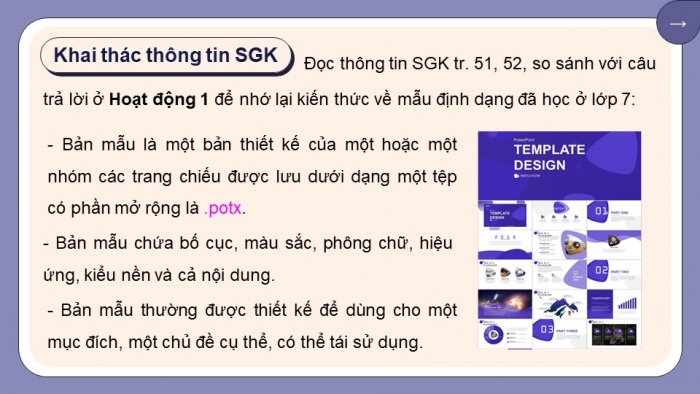 Giáo án điện tử Tin học 8 kết nối Bài 11a: Sử dụng bản mẫu tạo bài trình chiếu