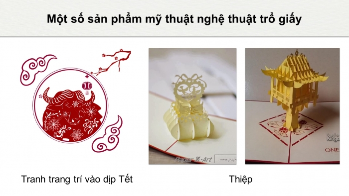 Giáo án điện tử Mĩ thuật 8 kết nối Bài 10: Nghệ thuật trổ giấy trong trang trí