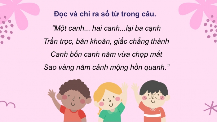 Giáo án điện tử tiết: Thực hành tiếng việt - Số từ