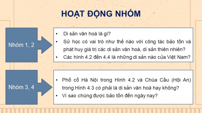 Giáo án điện tử bài 4: Sử học với một số lĩnh vực ngành nghề hiện đại