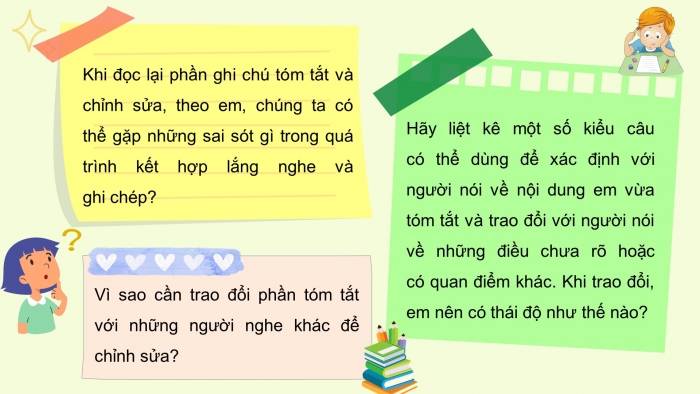 Giáo án điện tử ngữ văn 7 chân trời tiết: Nói và nghe: Tóm tắt ý chính do người khác trình bày