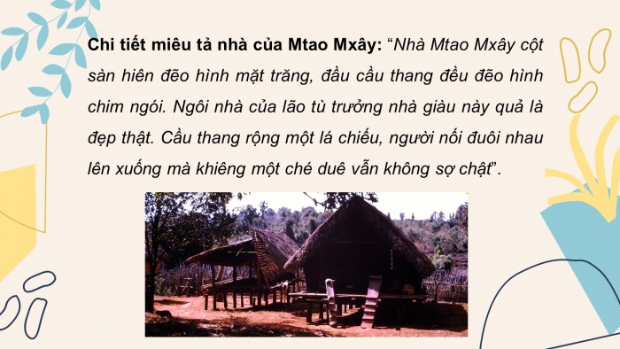 Giáo án điện tử ngữ văn 10 chân trời tiết: Đọc kết nối chủ điểm - Ngôi nhà truyền thống của người ê- đê