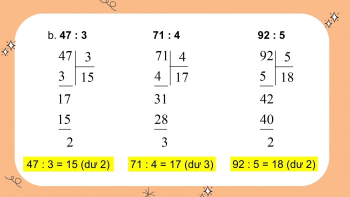 Giáo án điện tử toán 3 chân trời bài: Chia số có hai chữ số cho số có một chữ số