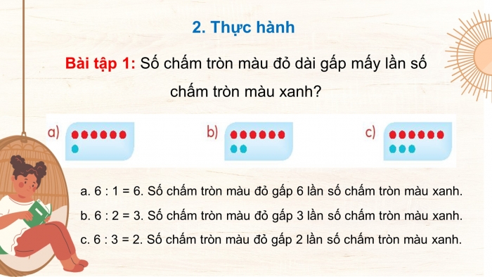 Giáo án điện tử toán 3 chân trời bài: So sánh số lớn gấp mấy lần số bé