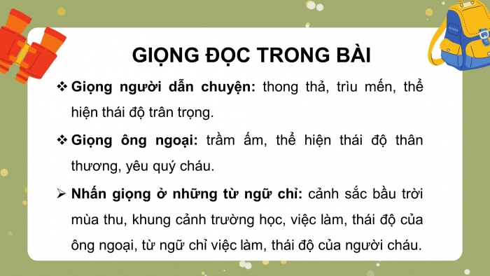 Giáo án điện tử tiếng việt 3 chân trời chủ đề 8 bài 1: Ông ngoại (tiết 1 + 2)