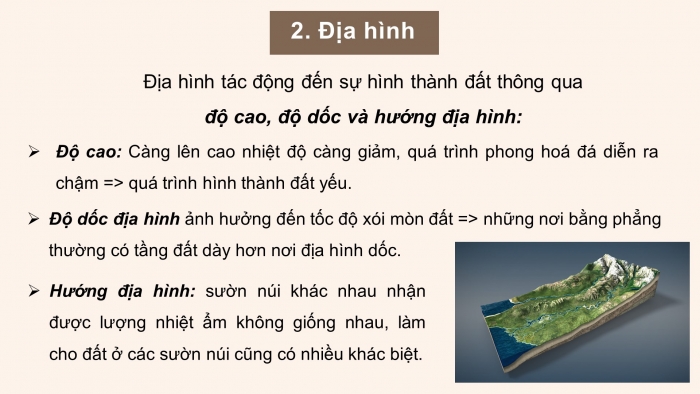 Giáo án điện tử địa lí 10 chân trời bài 14: Đất