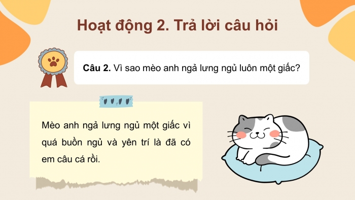 Giáo án điện tử tiếng việt 3 kết nối bài 13: Mèo đi câu cá. Tiết 1 – 2: Đọc