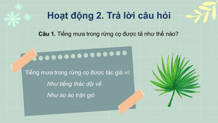 Giáo án điện tử tiếng việt 3 kết nối bài 7: Mặt trời xanh của tôi. Tiết 1 – 2. Đọc