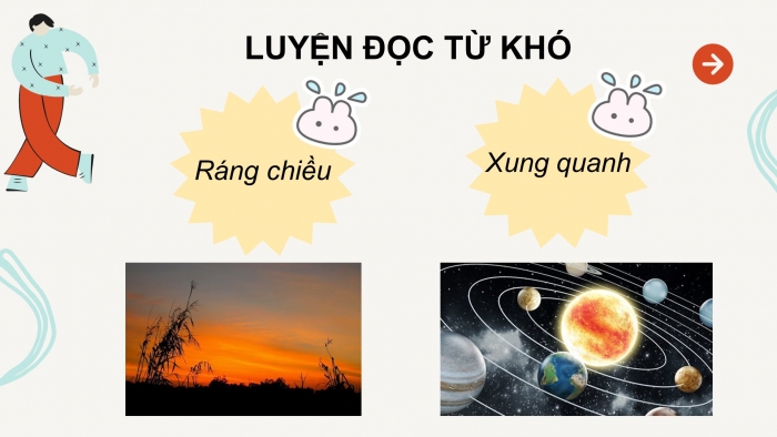 Giáo án điện tử tiếng việt 3 chân trời chủ đề 12 bài 2: Những đám mây ngũ sắc (tiết 5)