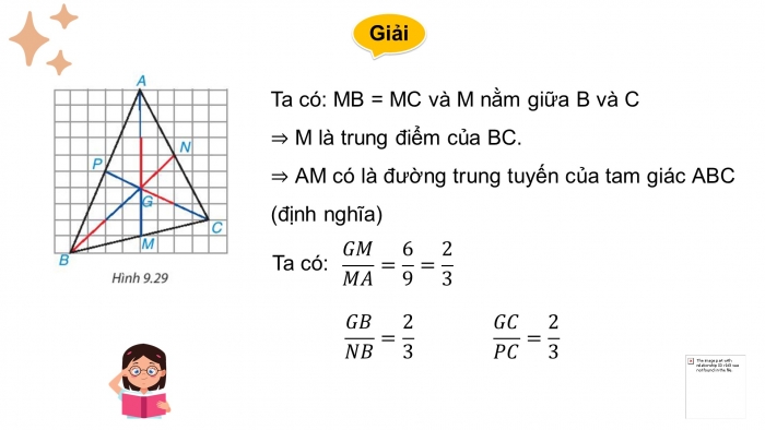 Giáo án điện tử toán 7 kết nối bài 34: Sự đồng quy của ba đường trung tuyến, ba đường phân giác trong một tam giác (2 tiết)