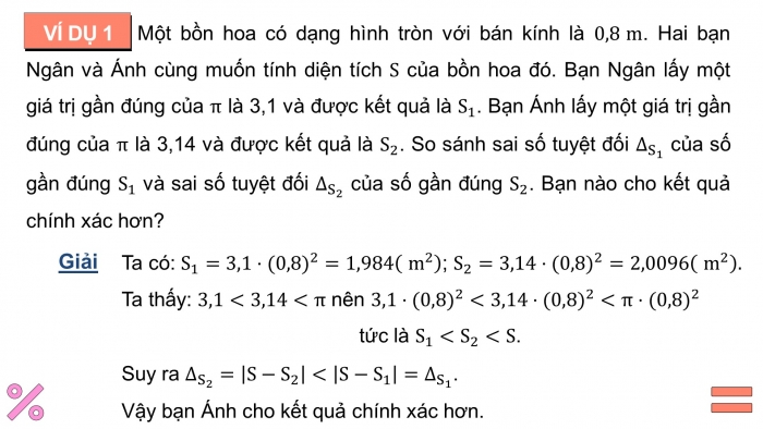 Giáo án điện tử toán 10 cánh diều bài 1: Số gần đúng. sai số