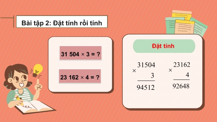 Giáo án điện tử toán 3 kết nối bài 70: Nhân số có năm chữ số với số có một chữ số