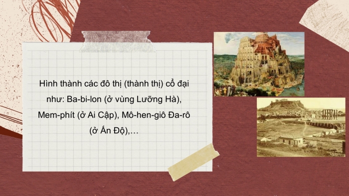 Giáo án điện tử địa lí 7 kết nối chủ đề: Đô thị lịch sử và hiện tại