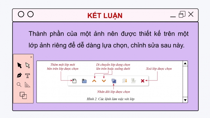 Giáo án điện tử tin học 10 cánh diều bài 2: Một số kĩ thuật thiết kế sử dụng vùng chọn, đường dẫn và các lớp ảnh