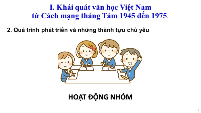 Giáo án điện tử Ngữ văn 12 tiết 1,2: Khái quát văn học Việt Nam từ Cách mạng tháng Tám năm 1945 đến hết thế kỉ XX