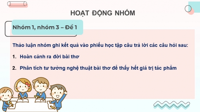 Giáo án điện tử Ngữ văn 12 bài: Nghị luận về một bài thơ, đoạn thơ