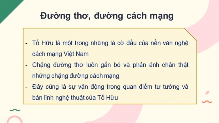 Giáo án điện tử Ngữ văn 12 bài: Việt Bắc (Phần tác giả)